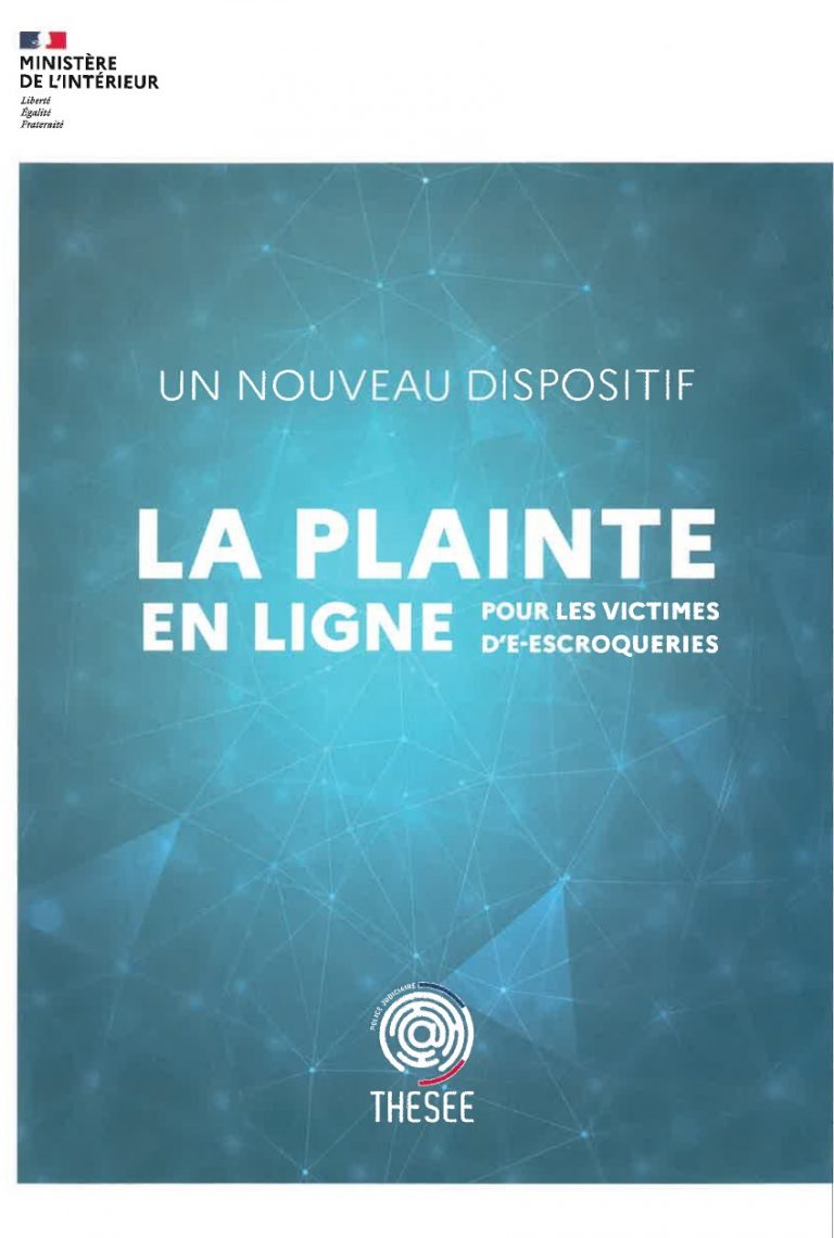 Nouveau Dispositif : La Plainte En Ligne - Site De La Commune De ...