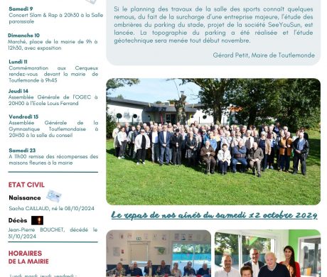 VOTRE GAZETTE DE NOVEMBRE 2024